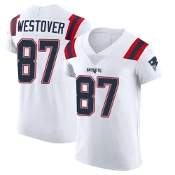 New England Patriots Men's Elite White Vapor Untouchable Jersey (87 Jack Westover)