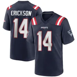 New England Patriots Men's Game Navy Blue Team Color Jersey (14 Alex Erickson)