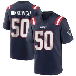 New England Patriots Men's Game Navy Blue Team Color Jersey (50 Rob Ninkovich)