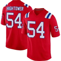 New England Patriots Men's Game Red Alternate Jersey (54 Dont'a Hightower)