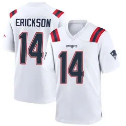 New England Patriots Men's Game White Jersey (14 Alex Erickson)