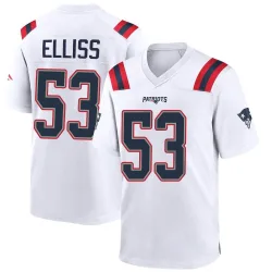 New England Patriots Men's Game White Jersey (53 Christian Elliss)