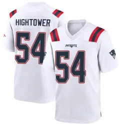 New England Patriots Men's Game White Jersey (54 Dont'a Hightower)