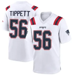 New England Patriots Men's Game White Jersey (56 Andre Tippett)