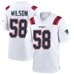 New England Patriots Men's Game White Jersey (58 Jared Wilson)
