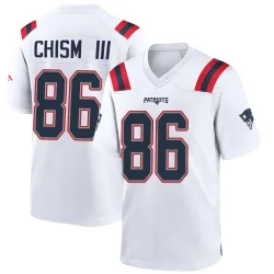 New England Patriots Men's Game White Jersey (86 Efton Chism III)