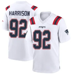 New England Patriots Men's Game White Jersey (92 James Harrison)