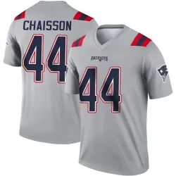 New England Patriots Men's Legend Gray Inverted Jersey (44 K'Lavon Chaisson)