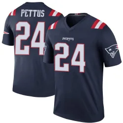 New England Patriots Men's Legend Navy Color Rush Jersey (24 Dell Pettus)