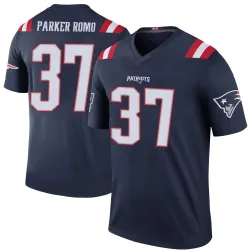 New England Patriots Men's Legend Navy Color Rush Jersey (37 John Parker Romo)