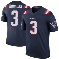New England Patriots Men's Legend Navy Color Rush Jersey (3 DeMario Douglas)