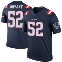 New England Patriots Men's Legend Navy Color Rush Jersey (52 Marcus Bryant)