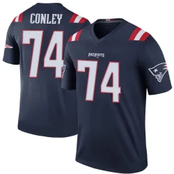 New England Patriots Men's Legend Navy Color Rush Jersey (74 Jack Conley)
