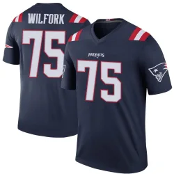 New England Patriots Men's Legend Navy Color Rush Jersey (75 Vince Wilfork)