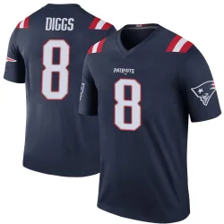 New England Patriots Men's Legend Navy Color Rush Jersey (8 Stefon Diggs)