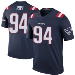 New England Patriots Men's Legend Navy Color Rush Jersey (94 Jaquelin Roy)