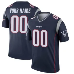 New England Patriots Men's Legend Navy Jersey (00 Custom)