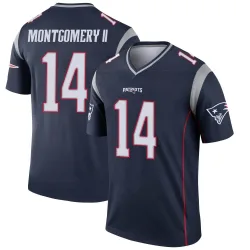 New England Patriots Men's Legend Navy Jersey (14 Ty Montgomery II)