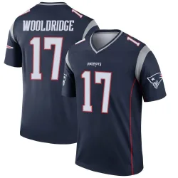 New England Patriots Men's Legend Navy Jersey (17 Ben Wooldridge)