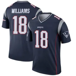New England Patriots Men's Legend Navy Jersey (18 Kyle Williams)