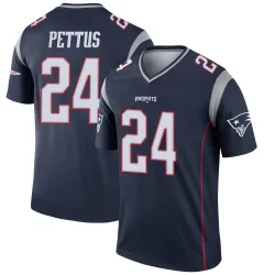 New England Patriots Men's Legend Navy Jersey (24 Dell Pettus)