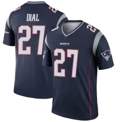 New England Patriots Men's Legend Navy Jersey (27 Marcellas Dial Jr.)