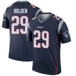 New England Patriots Men's Legend Navy Jersey (29 Isaiah Bolden)