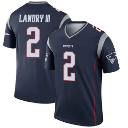 New England Patriots Men's Legend Navy Jersey (2 Harold Landry III)