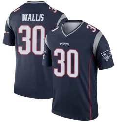 New England Patriots Men's Legend Navy Jersey (30 David Wallis)