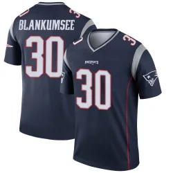 New England Patriots Men's Legend Navy Jersey (30 Demeer Blankumsee)