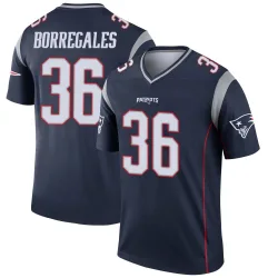 New England Patriots Men's Legend Navy Jersey (36 Andy Borregales)