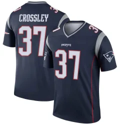 New England Patriots Men's Legend Navy Jersey (37 Brandon Crossley)