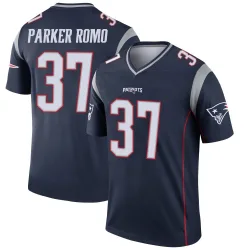 New England Patriots Men's Legend Navy Jersey (37 John Parker Romo)