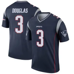 New England Patriots Men's Legend Navy Jersey (3 DeMario Douglas)