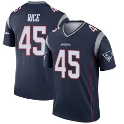 New England Patriots Men's Legend Navy Jersey (45 Monty Rice)