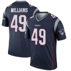 New England Patriots Men's Legend Navy Jersey (49 Trayveon Williams)