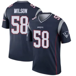 New England Patriots Men's Legend Navy Jersey (58 Jared Wilson)