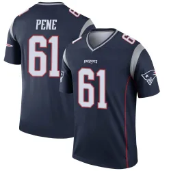 New England Patriots Men's Legend Navy Jersey (61 Wilfried Pene)