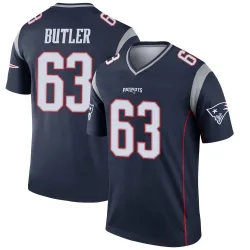 New England Patriots Men's Legend Navy Jersey (63 Mehki Butler)
