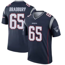 New England Patriots Men's Legend Navy Jersey (65 Garrett Bradbury)