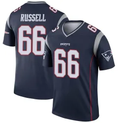 New England Patriots Men's Legend Navy Jersey (66 Jotham Russell)