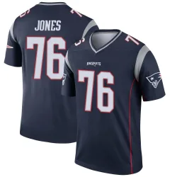 New England Patriots Men's Legend Navy Jersey (76 Caleb Jones)