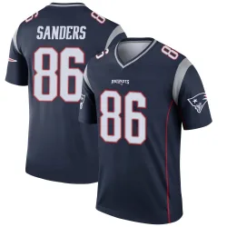 New England Patriots Men's Legend Navy Jersey (86 Braylon Sanders)