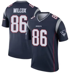 New England Patriots Men's Legend Navy Jersey (86 Mitchell Wilcox)