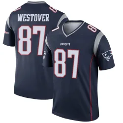 New England Patriots Men's Legend Navy Jersey (87 Jack Westover)