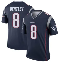 New England Patriots Men's Legend Navy Jersey (8 Ja'Whaun Bentley)