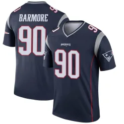 New England Patriots Men's Legend Navy Jersey (90 Christian Barmore)