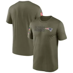 New England Patriots Men's Legend Olive 2022 Salute to Service Team T-Shirt
