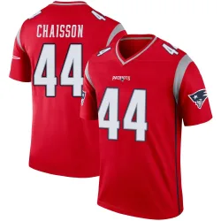 New England Patriots Men's Legend Red Inverted Jersey (44 K'Lavon Chaisson)