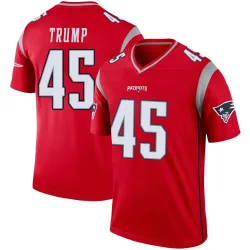 New England Patriots Men's Legend Red Inverted Jersey (45 Donald Trump)